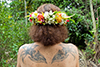 Tattooed woman in French Polynesia